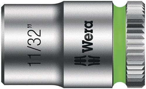 WERA Steckschlüsseleinsatz 8790 HMA Außen-6-kant SW11/32Zoll L.23mm Vierkant1/4Zoll