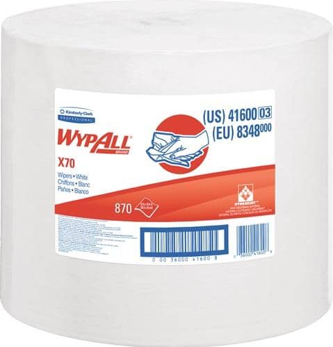 KIMBERLY-CLARK Reinigungstuch WypAll® X70 8348 L.ca.315 mmxB.ca.310mm weiß