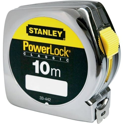 STANLEY Taschenrollbandmaß PowerLock® L.10m B.25mm mm/cm EG II Ku.Automatic SB