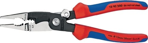 KNIPEX Elektroinstallationszange L.200mm pol.Comfort-Griff m.Öffnungsf.KNIPEX