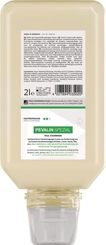 PAUL VOORMANN Handreinigungscreme PEVALIN SPEZIAL 2l rückfettend Softflasche PAUL VOORMANN