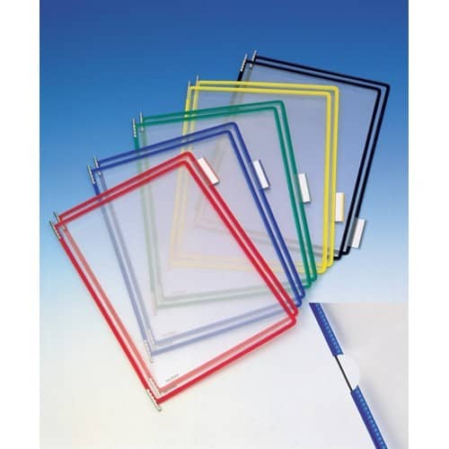 TARIFOLD Sichttafel PVC m.Drahtrahmen ku.-ummantelt grün DIN A4 reflexionsfrei 10St./Btl.