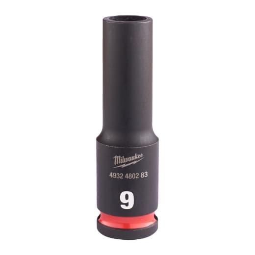 MILWAUKEE 9 x 65 mm SHOCKWAVE Schlagnuss 3/8" lang