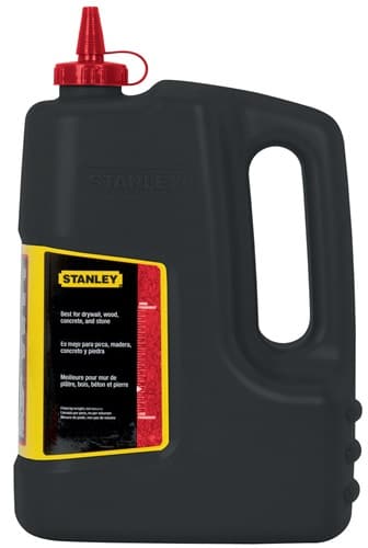 STANLEY Schlagschnurkreide 1000g rot wasserfest,schwer löslich Ku.-Flasche STANLEY