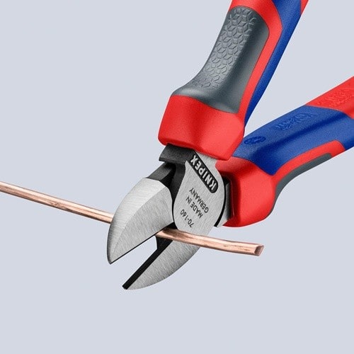 KNIPEX Seitenschneider L.160mm Kopf pol.Comfort-Griff max.2mm KNIPEX