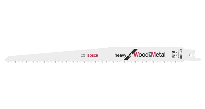 BOSCH Säbelsägeblatt S 1111 DF Heavy for Wood and Metal, 5er-Pack