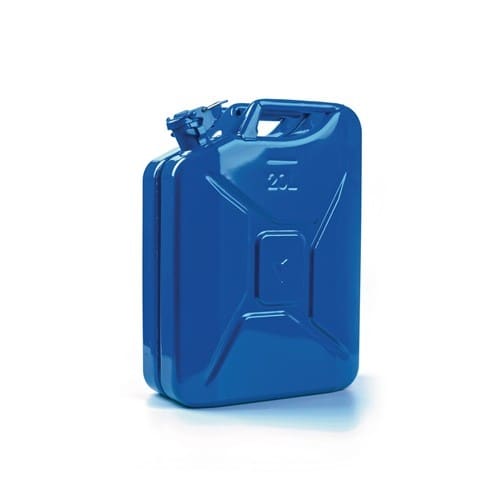 VALPRO Kraftstoffkanister 20l Signalblau RAL 5005 Stahlbl.0,9mm L345xB165xH470mm VALPRO