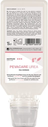 PAUL VOORMANN Hautpflegecreme PEVACARE UREA 1l unparfümiert Softflasche PAUL VOORMANN