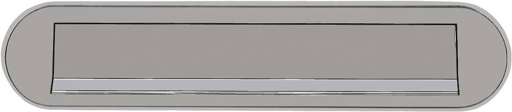 HOPPE® Briefeinwurf 454, Aluminium - stahlfarbig