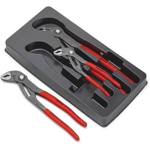 KNIPEX Zangensatz Cobra®-Paket Inh.3tlg.grau atram.Kunststofftiefziehteil KNIPEX