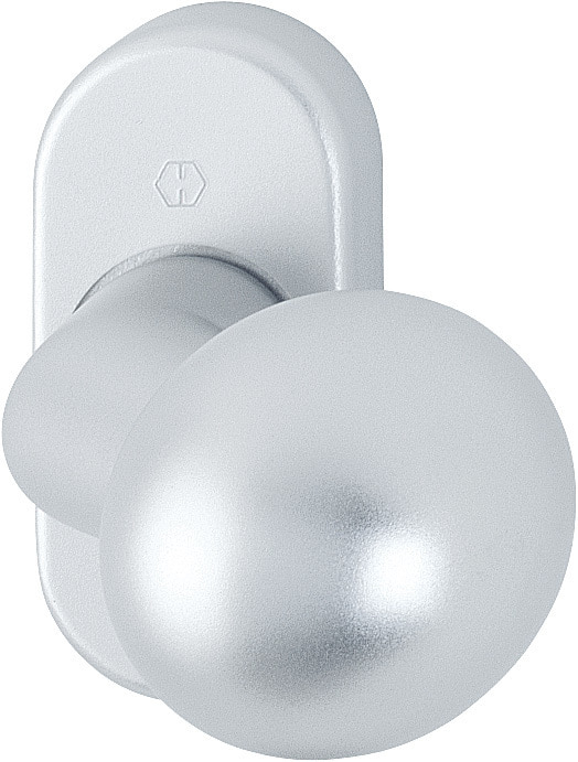 HOPPE® Knopf auf Rosette 50G/55, feststehend, Aluminium, 3163569