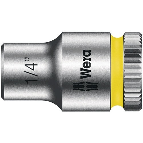 WERA Steckschlüsseleinsatz 8790 HMA Außen-6-kant SW1/4Zoll L.23mm Vierkant1/4Zoll CV