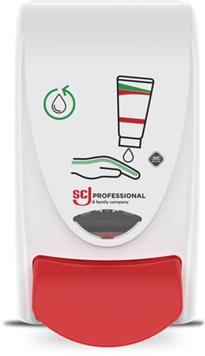 SC JOHNSON Spender Hauptpflege PROLINE H235xB132xT117ca.mm 1l weiß/rot SC JOHNSON PROF.