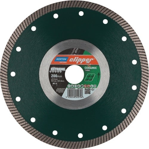NORTON CLIPPER Diamanttrennscheibe Extreme Ceramic Turbo D200mm Bohr25,4mm 1,4mm NORTON CLIPPER