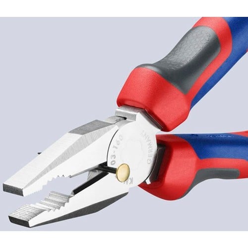 KNIPEX Kombizange L.160mm verchr.Mehrkomp.-Hülle KNIPEX