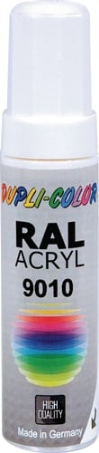 DUPLI-COLOR Lackstift reinweiss ma RAL 9010 12 ml Stift DUPLI-COLOR