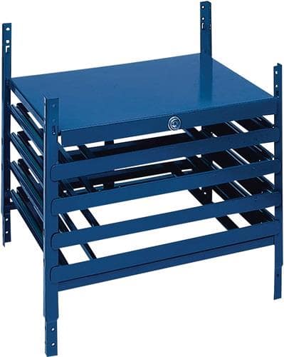 Nordwest Schubladenelement LOGS 220 H520xB540xT390mm 4 Schubl.abschl.f.Kästen blau