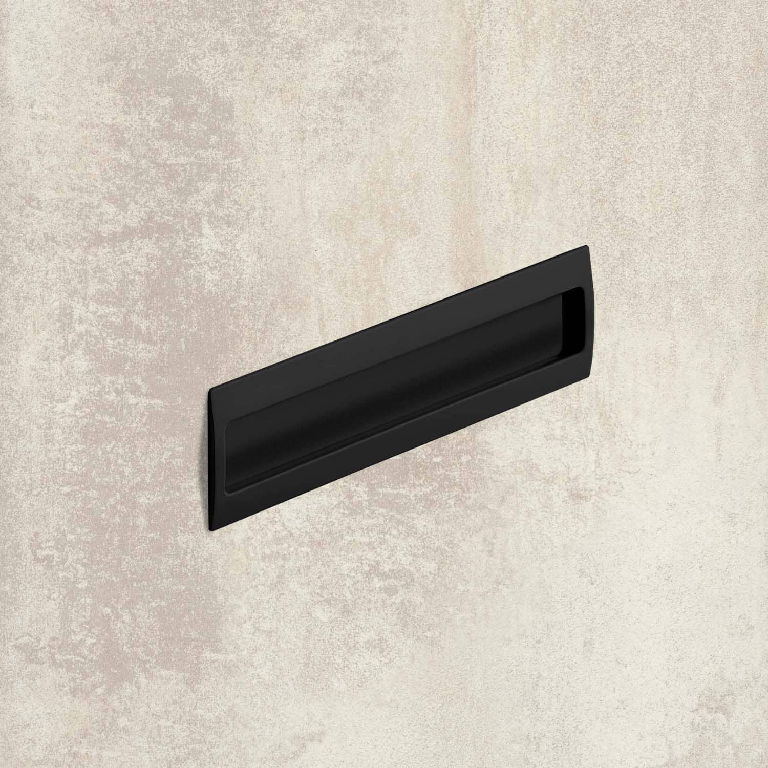HETTICH Einsetzgriff Misnia, Bohrabstand 160 mm, L 180 mm, B 54 mm, H 18.5 mm, Schwarz matt, 9345414