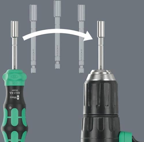 WERA Magazinbithalter Kraftform Kompakt 28 RA 1 6-tlg.WERA