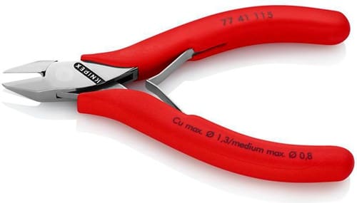 KNIPEX Elektronik-Seitenschneider L.115mm Form 2 Facette nein Ku.-Überzug