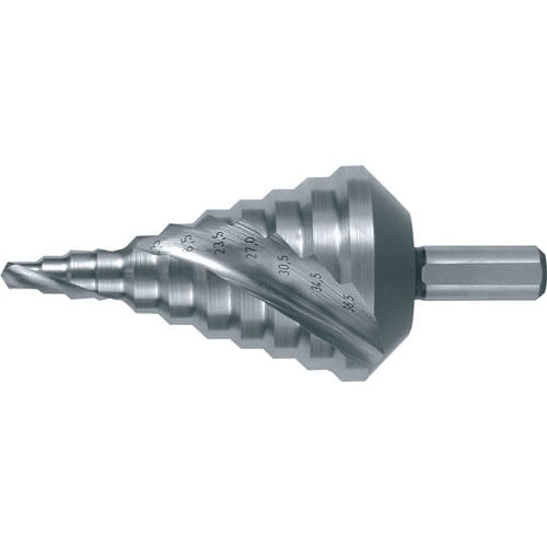 RUKO Stufenbohrer Bohrber.5,3-38,5mm HSS Spiralnut Z.2 Stufen 11 RUKO