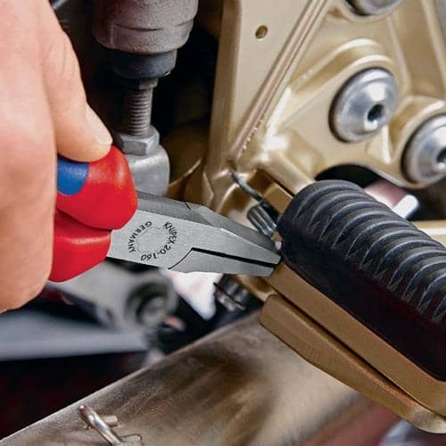 KNIPEX Flachzange Gesamt-L.160mm Kopf pol.schwarz atram.Comfort-Griff KNIPEX