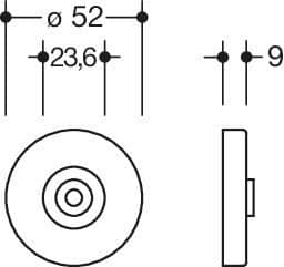 HEWI Befestigungsset BA23.1B, BA23.1B 90