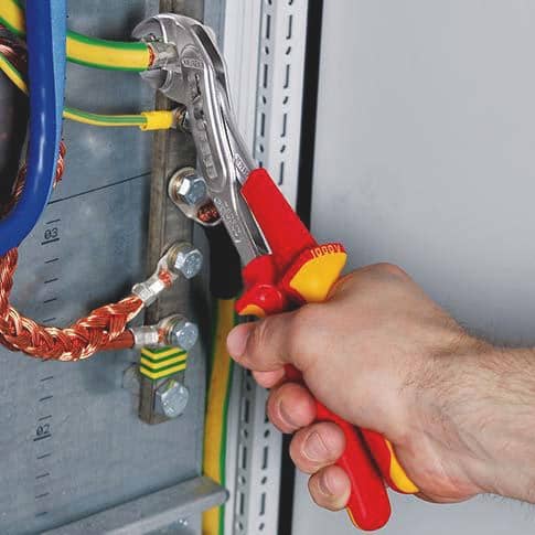 KNIPEX Wasserpumpenzange Alligator® L.250mm Spann-W.46mm verchr.VDE tauchisol.KNIPEX