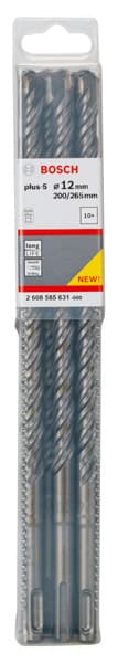 BOSCH Hammerbohrer SDS plus-5, 12 x 200 x 265 mm, 10er-Pack