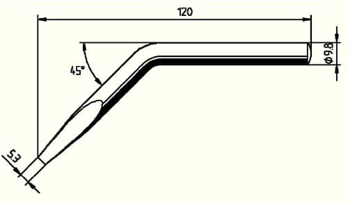 ERSA Lötspitze Ser.152 abgew.B.5,3mm 0152 JD/SB ERSA