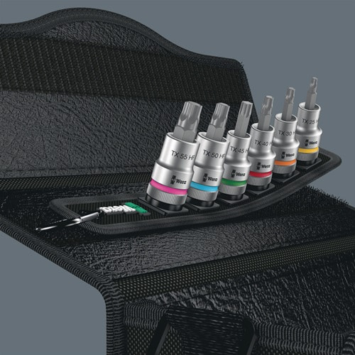 WERA Steckschlüsselsatz Belt C 3 TORX® HF Zyklop 6-tlg.1/2 Zoll T25-T55 WERA
