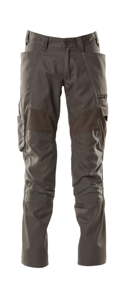 MASCOT® Hose mit Knietaschen, Stretch-Einsätze Hose, dunkelanthrazit