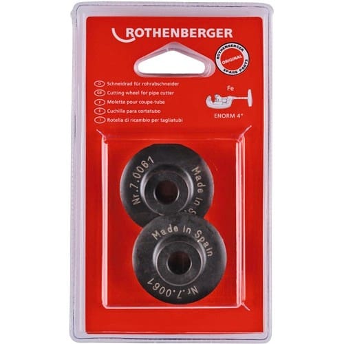 ROTHENBERGER Ersatzschneidrad Schneidrad-D.41mm hochlegiertem,gehärtetem STA Bl.á 2 Stck.