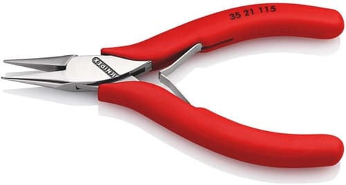 KNIPEX Elektronik-Greifzange Gesamt-L.115mm flachbreite Backen Form 2 Ku.-Überzug