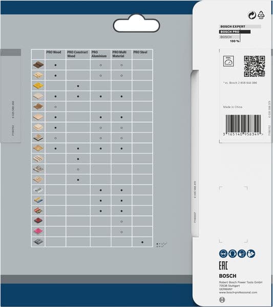 BOSCH Akku-Kreissägeblatt Standard for Wood, 165 x 1,5/1 x 20, 48 Zähne