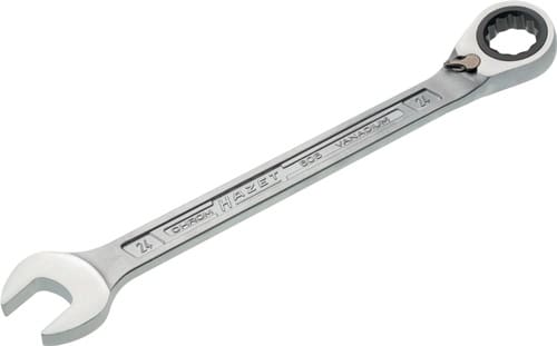 HAZET Maulringratschenschlüssel 606 SW 24mm L.333,1mm umschaltbar,Rings.15Grad HAZET