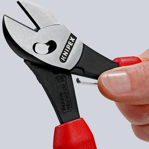 KNIPEX Hochleistungsseitenschneider TwinForce® L.180mm pol.Comfort-Griff KNIPEX