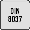 Spiralbohrer DIN 8037 TypN D.7mm HM HA TECWERK
