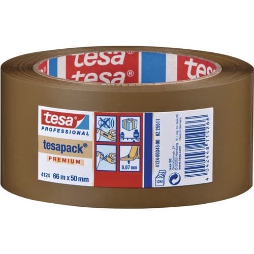 TESA Verpackungsklebeband PVC tesapack® 4124 chamois L.66m B.50mm Rl.TESA