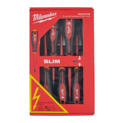 7-teiliges Set SL/PH/Spannungsprüfer Tri-Lobe Schrauberdreher, VDE geprüft