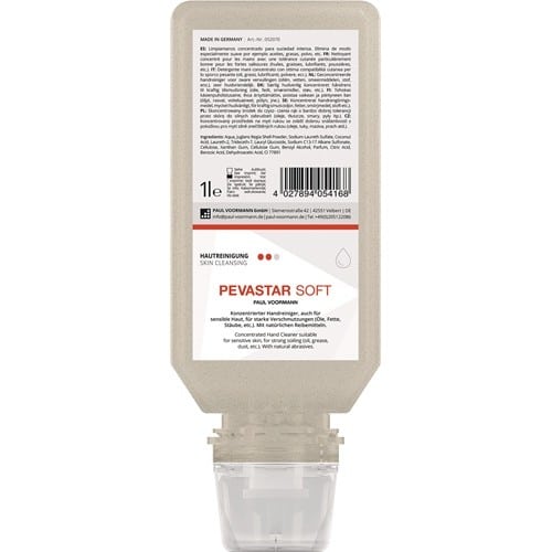 PAUL VOORMANN Handreinigung PEVASTAR SOFT 1l silikon- u.lösemittelfrei Softflasche