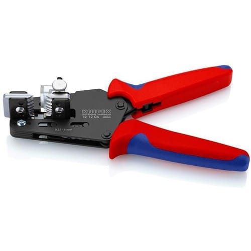 KNIPEX Präzisionsabisolierzange L.195mm 0,14-6 (AWG 26-10)mm² Mehrkomp.-Hüllen KNIPEX