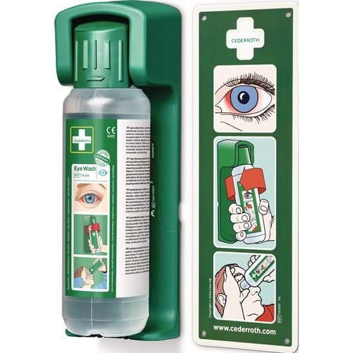 CEDERROTH Augenspülflasche 2 x 0,5l DIN EN15154-4 CEDERROTH