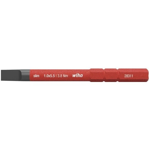 WIHA Wechselkl.SlimBit electric Schlitz 5,5x75mm VDE isol.WIHA