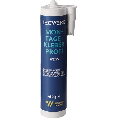 TECWERK Montagekleber Profi weiß 450g Kartusche TECWERK