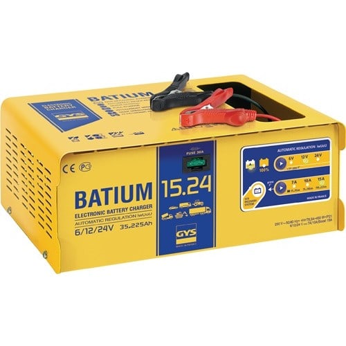 GYS Batterieladegerät BATIUM 15-24 6/12/24 V effektiv:22/arithmetisch: 7-10-15 A GYS