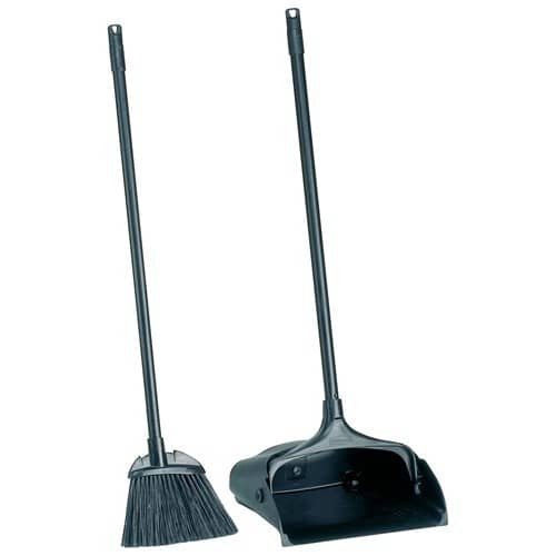 RUBBERMAID Standmüllschaufel Stiel m.Schaufel u.Besen schwarz RUBBERMAID