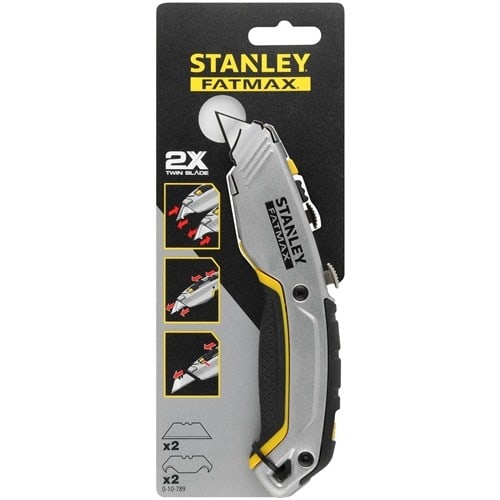 STANLEY Universalmesser FATMAX® PRO 2-IN-1 Gesamt-L.180mm einziehbar SB-verpackt STANLEY