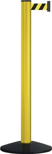 VIA GUIDE Gurtpfosten einfach D83xH1000mm Pfosten rot Gurt rot/weiß VIA GUIDE