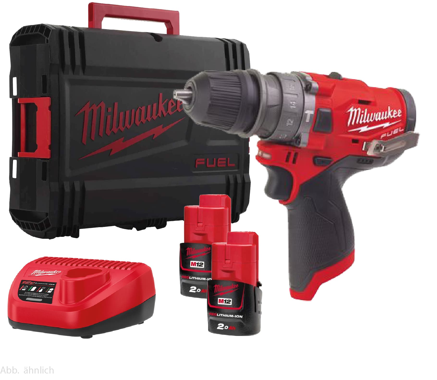 MILWAUKEE FUEL™ Akku-Kompakt-Schlagbohrschrauber mit Schnellwechselbohrfutter M12FPDX-202X